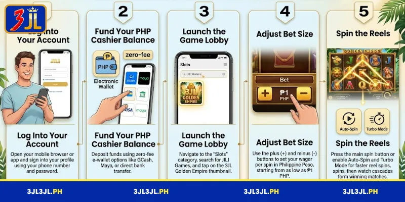 A detailed guide on how to play Golden Empire at 3JL