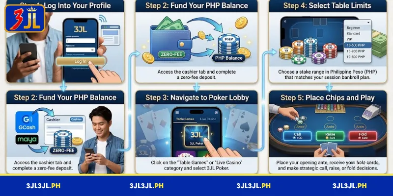 A Detailed Guide to Playing Poker at 3JL for Newcomers