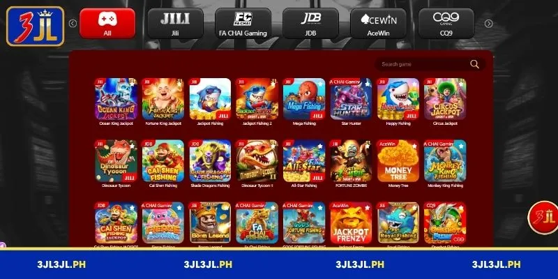 Featured titles in the 3JLFishing lobby that you should check out