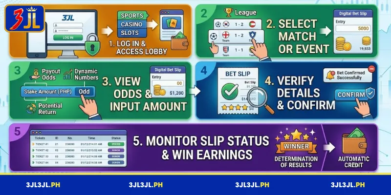 How to Place Bets on 3JL Step by Step
