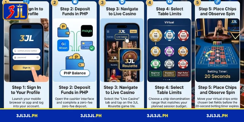 How to place bets on Roulette at 3JL – a simple guide