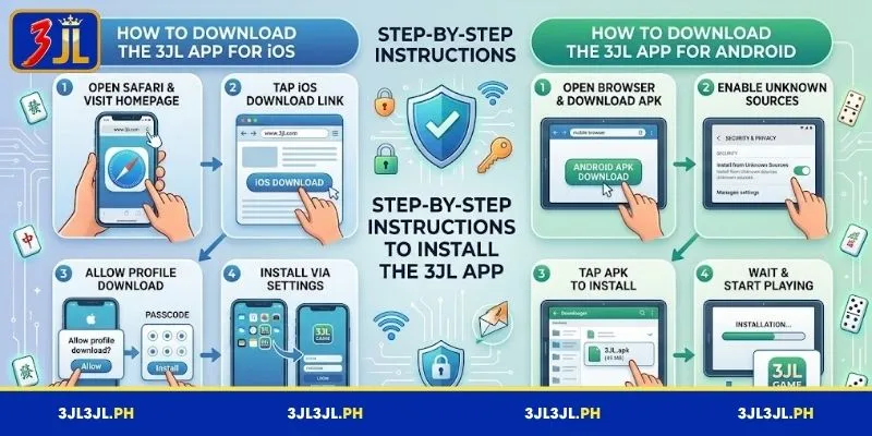 Instructions for installing the 3JL app