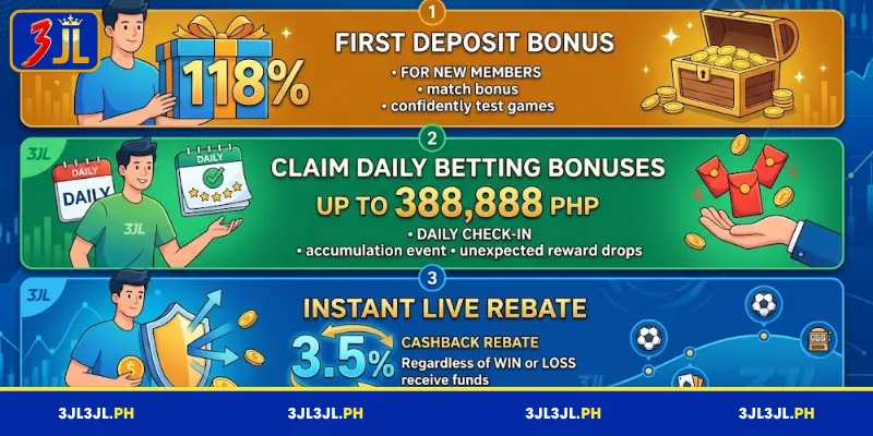 Major 3JL Rewards and Promotions
